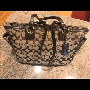 Coach brown tote